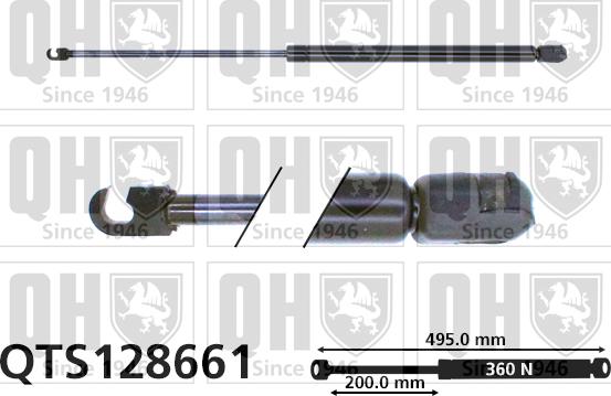 Quinton Hazell QTS128661 - Gas Spring, boot, cargo area car-mod.net
