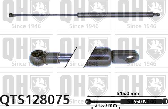 Quinton Hazell QTS128075 - Gas Spring, boot, cargo area car-mod.net