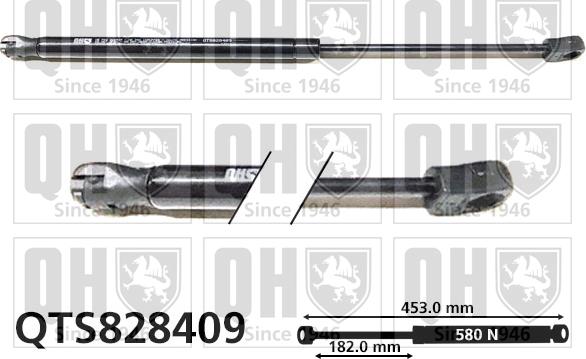 Quinton Hazell QTS828409 - Gas Spring, boot, cargo area car-mod.net
