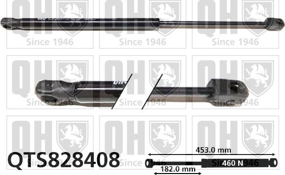 Quinton Hazell QTS828408 - Gas Spring, boot, cargo area car-mod.net