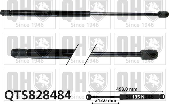Quinton Hazell QTS828484 - Gas Spring, rear windscreen car-mod.net