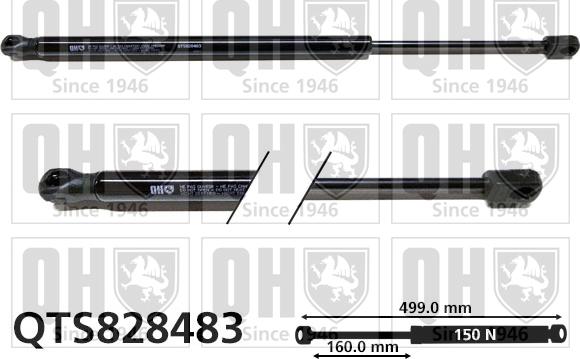 Quinton Hazell QTS828483 - Gas Spring, rear windscreen car-mod.net