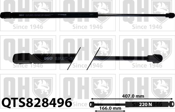 Quinton Hazell QTS828596 - Gas Spring, boot, cargo area car-mod.net