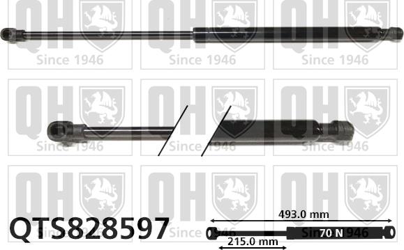 Quinton Hazell QTS828597 - Gas Spring, boot, cargo area car-mod.net
