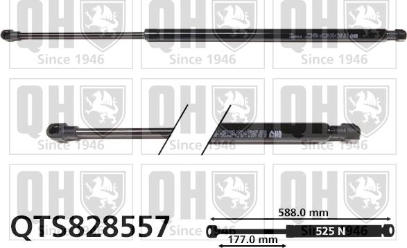 Quinton Hazell QTS828557 - Gas Spring, boot, cargo area car-mod.net