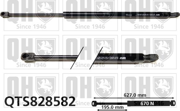 Quinton Hazell QTS828582 - Gas Spring, boot, cargo area car-mod.net