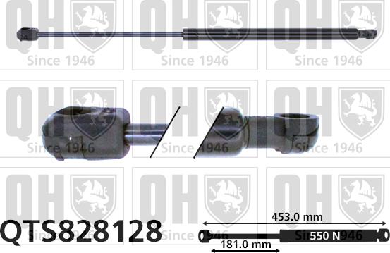 Quinton Hazell QTS828128 - Gas Spring, boot, cargo area car-mod.net