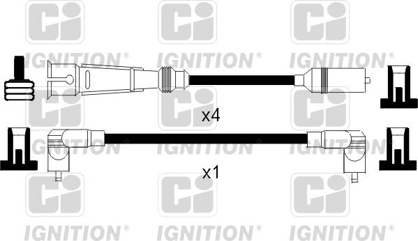 Quinton Hazell XC828 - Ignition Cable Kit car-mod.net