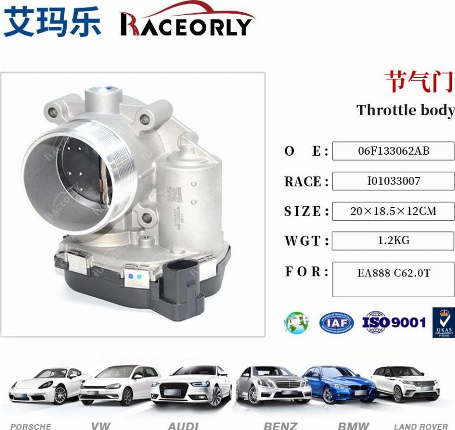 RACEORLY I01033007 - Throttle body car-mod.net