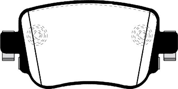 Akebono AN-7037K - Brake Pad Set, disc brake car-mod.net