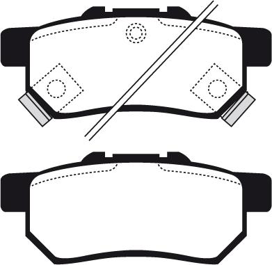 4U Autoparts 37744HN - Brake Pad Set, disc brake car-mod.net