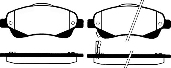 4U Autoparts 37680TY - Brake Pad Set, disc brake car-mod.net