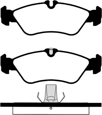 G.U.D. GBP058000 - Brake Pad Set, disc brake car-mod.net