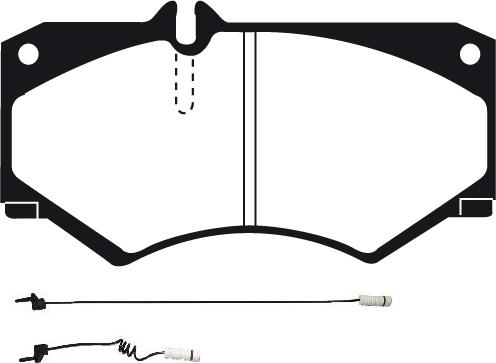 Delco Remy LP468 - Brake Pad Set, disc brake car-mod.net