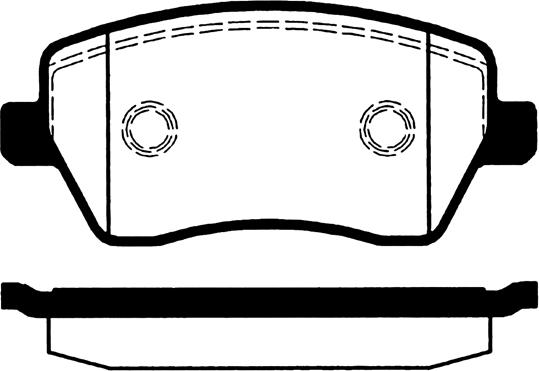 4U Autoparts 37750NS - Brake Pad Set, disc brake car-mod.net