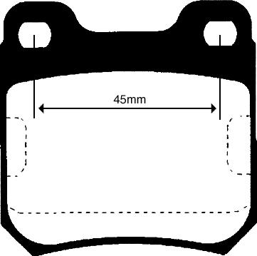 ADVICS-SEA L2N025T - Brake Pad Set, disc brake car-mod.net