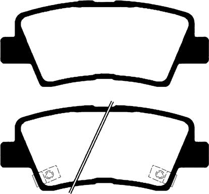 4U Autoparts 37372HY - Brake Pad Set, disc brake car-mod.net