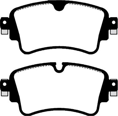 4U 22535VV - Brake Pad Set, disc brake car-mod.net