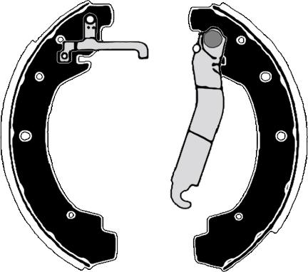 Raicam RA24570 - Drum Brake Shoe Set car-mod.net