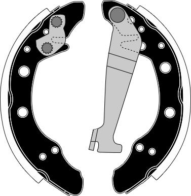 Raicam RA24100 - Drum Brake Shoe Set car-mod.net