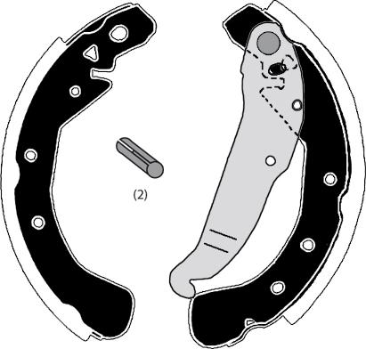 Raicam RA28470 - Drum Brake Shoe Set car-mod.net