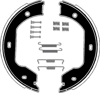 Raicam RA28621 - Brake Shoe Set, parking brake car-mod.net