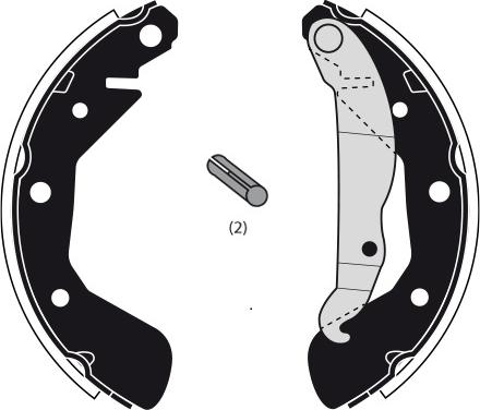Raicam RA28060 - Drum Brake Shoe Set car-mod.net