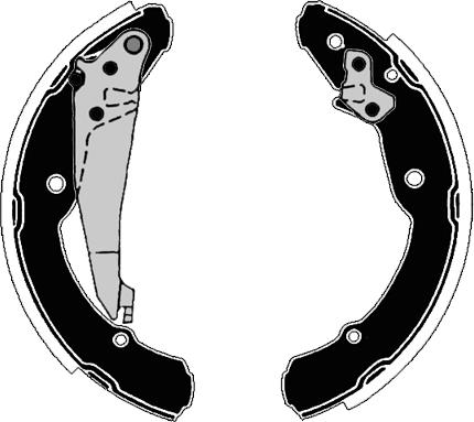 Raicam RA28000 - Drum Brake Shoe Set car-mod.net