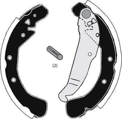 Raicam RA27400 - Drum Brake Shoe Set car-mod.net
