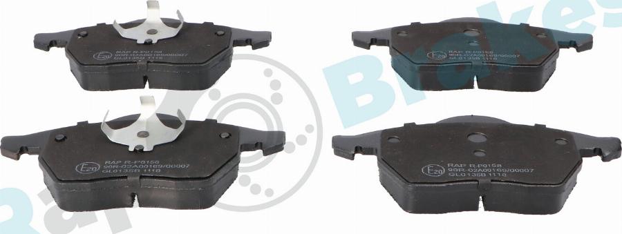 RAP BRAKES R-P0158 - Brake Pad Set, disc brake car-mod.net