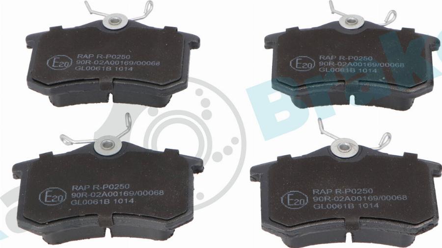 RAP BRAKES R-P0250 - Brake Pad Set, disc brake car-mod.net