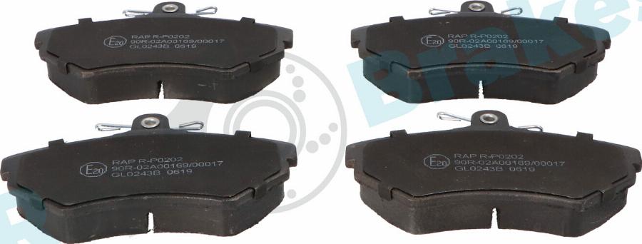 RAP BRAKES R-P0202 - Brake Pad Set, disc brake car-mod.net