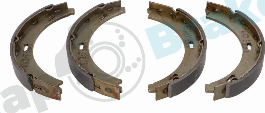 RAP BRAKES R-S0066 - Brake Shoe Set, parking brake car-mod.net