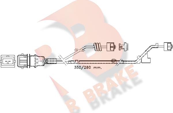 R Brake 610423RB - Warning Contact, brake pad wear car-mod.net