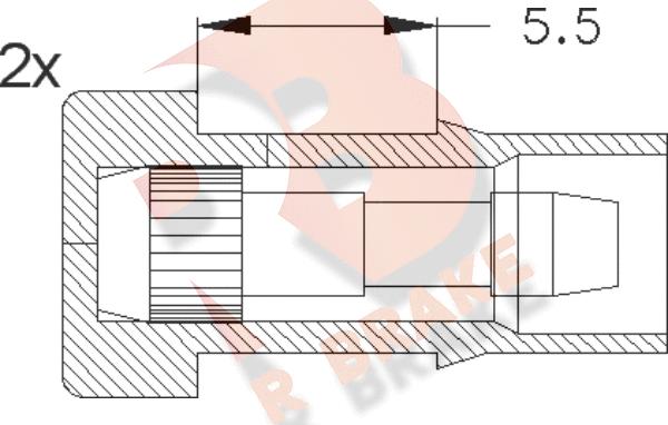 R Brake 610045RB - Warning Contact, brake pad wear car-mod.net