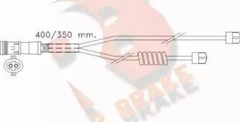 R Brake 610338RB - Warning Contact, brake pad wear car-mod.net