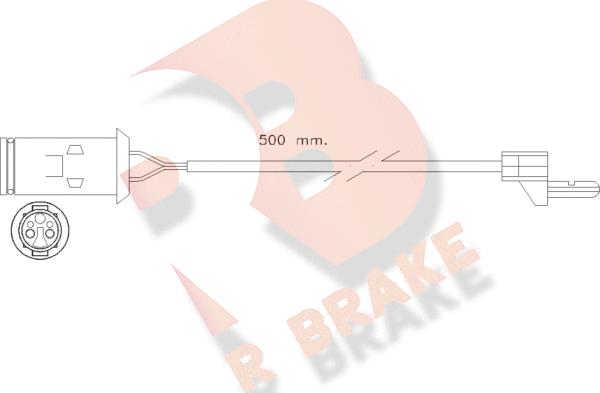 R Brake 610222RB - Warning Contact, brake pad wear car-mod.net