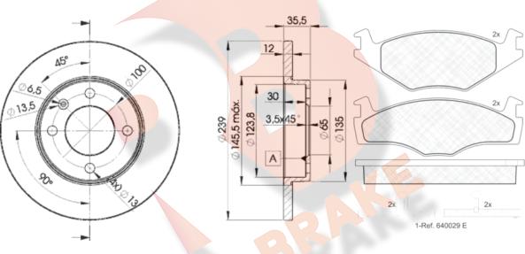 R Brake 3R04603300 - Brake Set, disc brakes car-mod.net