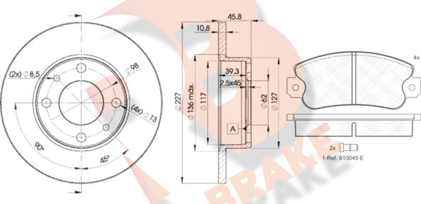 R Brake 3R04185812 - Brake Set, disc brakes car-mod.net
