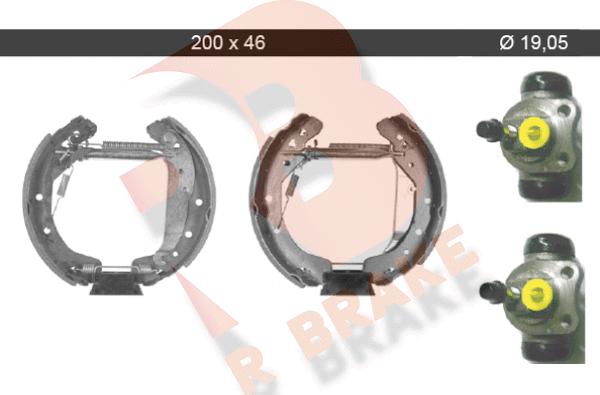R Brake 79RBKT0042 - Drum Brake Shoe Set car-mod.net