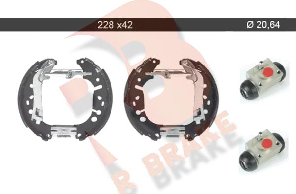 R Brake 79RBKT0017 - Drum Brake Shoe Set car-mod.net