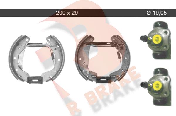 R Brake 79RBKT0037 - Drum Brake Shoe Set car-mod.net