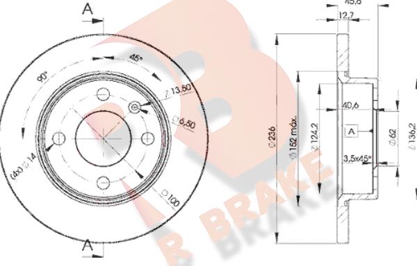 R Brake 78RBD24322 - Brake Disc car-mod.net