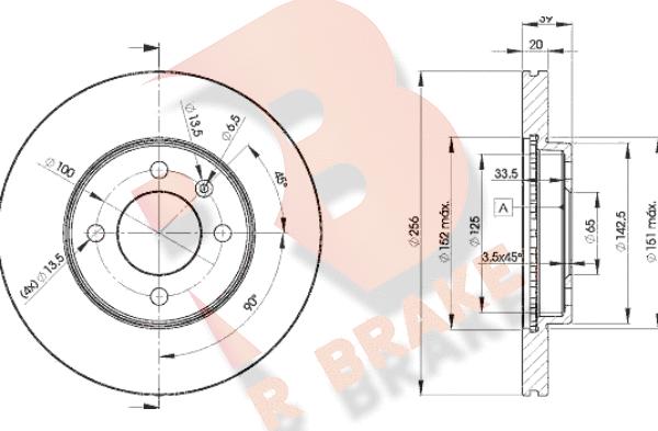 R Brake 78RBD23790 - Brake Disc car-mod.net