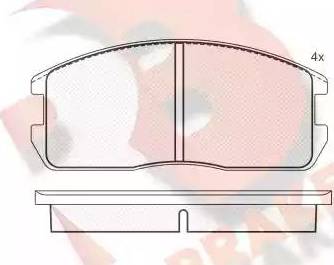 R Brake RB0497 - Brake Pad Set, disc brake car-mod.net