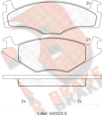 R Brake RB0459 - Brake Pad Set, disc brake car-mod.net
