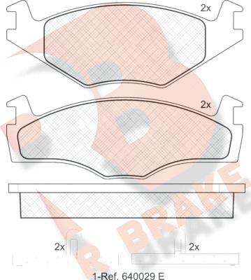 R Brake RB0460 - Brake Pad Set, disc brake car-mod.net