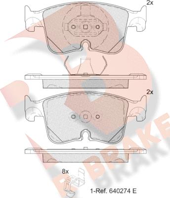 R Brake RB2487 - Brake Pad Set, disc brake car-mod.net