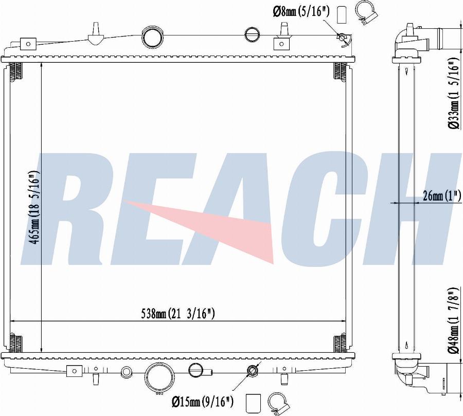 CARRO 033706310 - Radiator, engine cooling car-mod.net