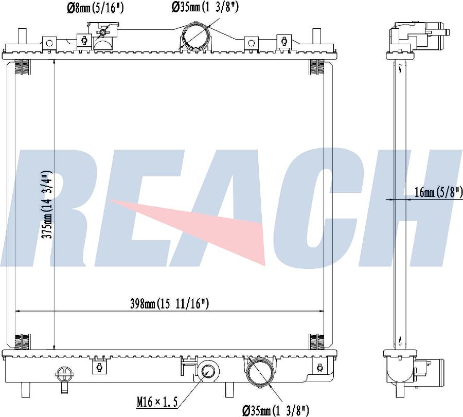CARRO 079306300 - Radiator, engine cooling car-mod.net